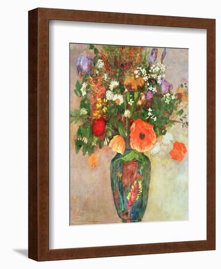 Vase De Fleurs-Odilon Redon-Framed Giclee Print