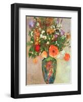 Vase De Fleurs-Odilon Redon-Framed Giclee Print