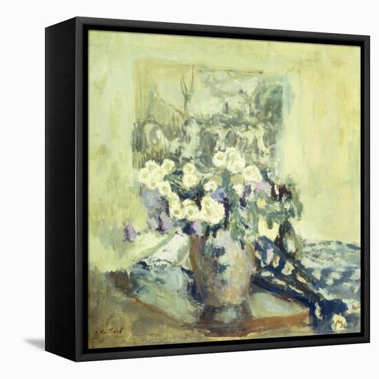 Vase de Fleurs-Edouard Vuillard-Framed Stretched Canvas