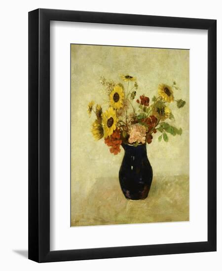 Vase de Fleurs-Odilon Redon-Framed Premium Giclee Print