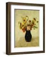 Vase de Fleurs-Odilon Redon-Framed Giclee Print