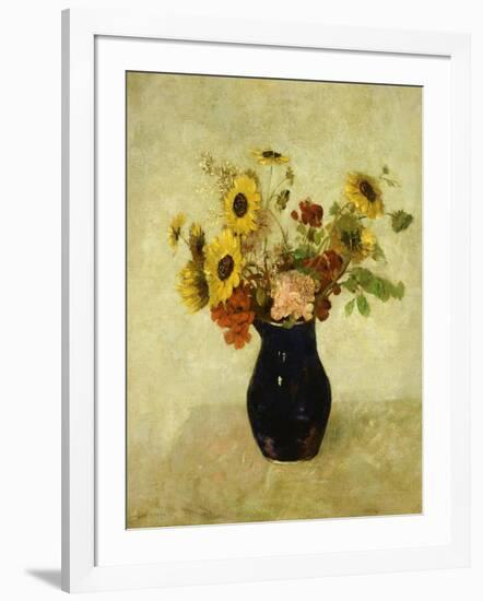 Vase de Fleurs-Odilon Redon-Framed Giclee Print