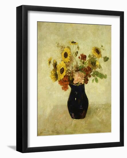 Vase de Fleurs-Odilon Redon-Framed Giclee Print