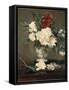 Vase de pivoines sur piédouche-Edouard Manet-Framed Stretched Canvas