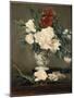 Vase de pivoines sur piédouche-Edouard Manet-Mounted Giclee Print