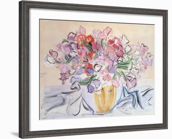 Vase de Pois de Senteur-Raoul Dufy-Framed Giclee Print