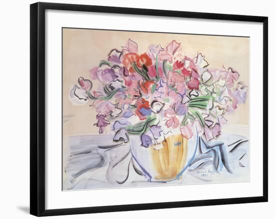 Vase de Pois de Senteur-Raoul Dufy-Framed Giclee Print