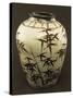 Vase Decorated with Bamboo, White Porcelain, Korea-null-Stretched Canvas