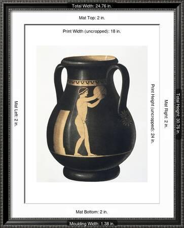 Vase Decorated with Discus Thrower from Collection Des Vases Grecs De Le  Comte De M Lamberg' Giclee Print - Alexandre De Laborde | AllPosters.com