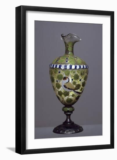 Vase Decorated with Polychrome Enamel, Barcelona, Late 16th Century, Spain, 16th Century-null-Framed Giclee Print