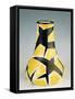 Vase Decorated with Stylized Swallows-null-Framed Stretched Canvas