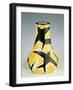 Vase Decorated with Stylized Swallows-null-Framed Giclee Print