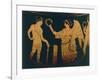 Vase, Decoration Depicting Victory Crowns an Athlete with Olive Branch, Detail-null-Framed Giclee Print