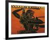 Vase Depicting Athlete, Black-Figure Pottery, Italy, Detail-null-Framed Giclee Print