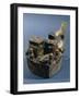 Vase Depicting Harvesting of Grain on Island, Vicus Culture, Circa 100 B.C.-null-Framed Giclee Print