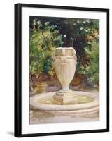 Vase Fountain, Pocantico-John Singer Sargent-Framed Giclee Print