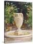 Vase Fountain, Pocantico-John Singer Sargent-Stretched Canvas
