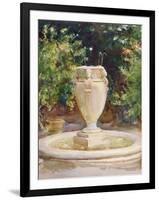 Vase Fountain, Pocantico-John Singer Sargent-Framed Giclee Print