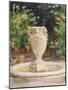 Vase Fountain, Pocantico-John Singer Sargent-Mounted Giclee Print