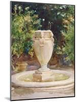Vase Fountain, Pocantico-John Singer Sargent-Mounted Premium Giclee Print