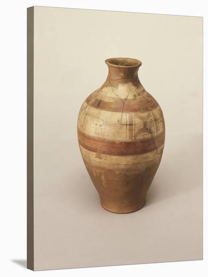 Vase from the Oppidum of Manching, Terracotta-null-Stretched Canvas