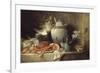 Vase, homard, fruits et gibier-Anne Vallayer-coster-Framed Giclee Print