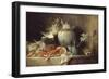 Vase, homard, fruits et gibier-Anne Vallayer-coster-Framed Giclee Print