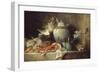 Vase, homard, fruits et gibier-Anne Vallayer-coster-Framed Giclee Print