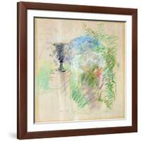 Vase in a Garden, 1890-Berthe Morisot-Framed Giclee Print