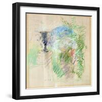 Vase in a Garden, 1890-Berthe Morisot-Framed Giclee Print