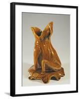 Vase in Shape of Croaking Frog, Ca 1885-null-Framed Giclee Print