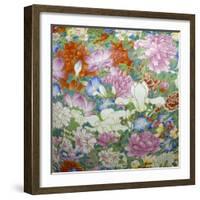 Vase "Mille fleurs"-null-Framed Giclee Print