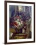 Vase Mit Blumen Auf Einer Konsole-Eugene Delacroix-Framed Giclee Print