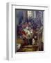 Vase Mit Blumen Auf Einer Konsole-Eugene Delacroix-Framed Giclee Print