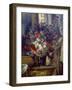 Vase Mit Blumen Auf Einer Konsole-Eugene Delacroix-Framed Giclee Print