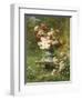 Vase Mit Pfingstrosen in Einem Garten-Louis Marie Lemaire-Framed Giclee Print