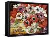 Vase of Anemones (Oil on Canvas)-Louis Valtat-Framed Stretched Canvas