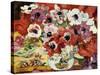 Vase of Anemones (Oil on Canvas)-Louis Valtat-Stretched Canvas