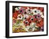 Vase of Anemones (Oil on Canvas)-Louis Valtat-Framed Giclee Print