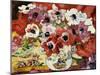 Vase of Anemones (Oil on Canvas)-Louis Valtat-Mounted Giclee Print