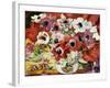 Vase of Anemones (Oil on Canvas)-Louis Valtat-Framed Giclee Print