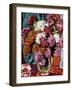 Vase of Dahlias, 1937 (Oil on Canvas)-Louis Valtat-Framed Giclee Print