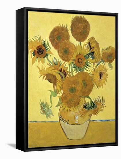 Vase of Fifteen Sunflowers, c.1888-Vincent van Gogh-Framed Stretched Canvas