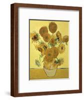 Vase of Fifteen Sunflowers, c.1888-Vincent van Gogh-Framed Premium Giclee Print