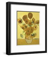 Vase of Fifteen Sunflowers, c.1888-Vincent van Gogh-Framed Premium Giclee Print
