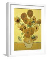 Vase of Fifteen Sunflowers, c.1888-Vincent van Gogh-Framed Premium Giclee Print