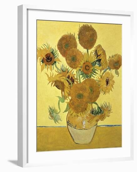 Vase of Fifteen Sunflowers, c.1888-Vincent van Gogh-Framed Giclee Print