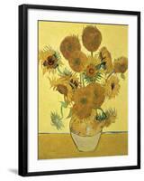 Vase of Fifteen Sunflowers, c.1888-Vincent van Gogh-Framed Giclee Print