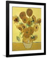 Vase of Fifteen Sunflowers, c.1888-Vincent van Gogh-Framed Giclee Print