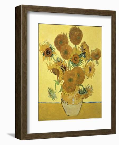 Vase of Fifteen Sunflowers, c.1888-Vincent van Gogh-Framed Giclee Print